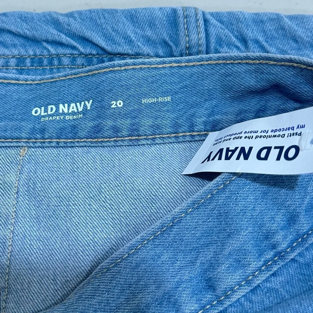 NWT Old Navy High Waisted Jeans‎ Women Midi Skirt Size 20